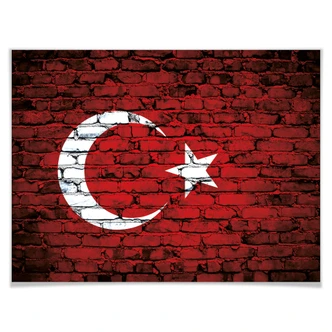 Poster Turkse Vlag 