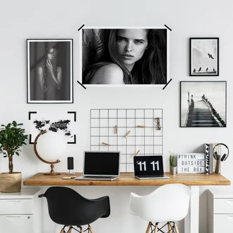 Poster Vägen till ingenstans - kvadrat 