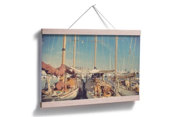 Poster Segelschiffe im Hafen 