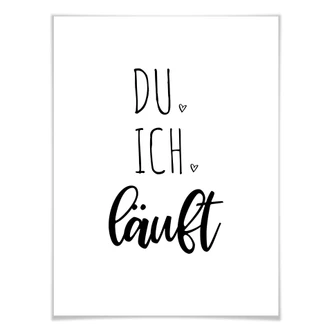 Poster Du, ich, läuft 