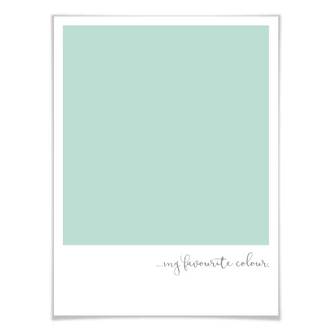 Poster My favourite colour - mint 
