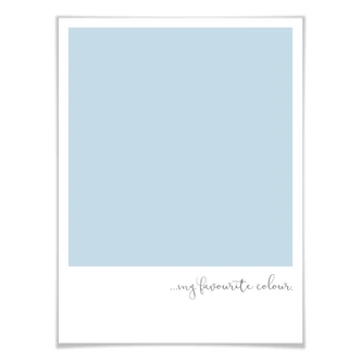 Poster My favourite colour – pastel blue 