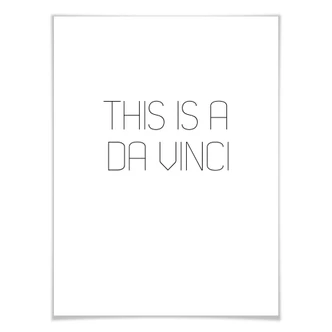 Poster This is a da Vinci 