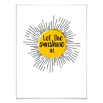 Poster Let the sunshine in 