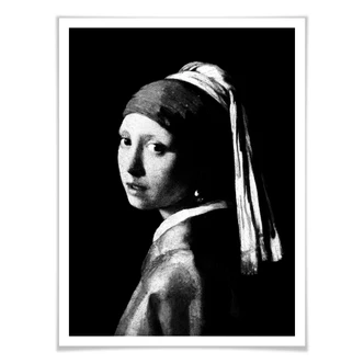 Poster Vermeer - Het meisje met de parel 