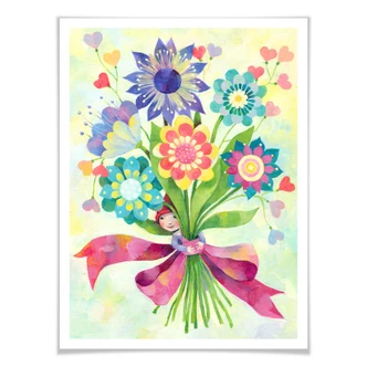 Póster Blanz - Ramo de flores 