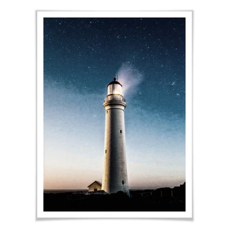 Poster Lighthouse in the dark 