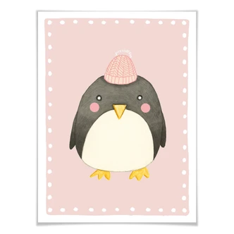 Poster Loske – Penguin Pink 