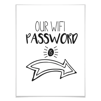 Poster Our Wifi Password 