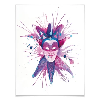 Póster Buttafly - Máscara de carnaval 