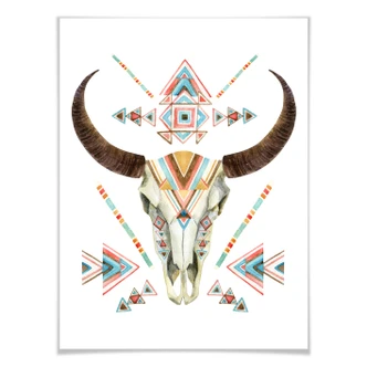 Poster Bohemian Skull 