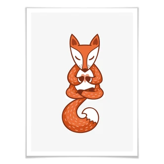 Poster Yoga Fox 02 