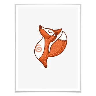 Poster Yoga Fox 05 