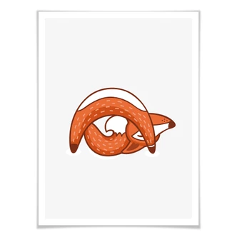 Poster Yoga Fox 06 