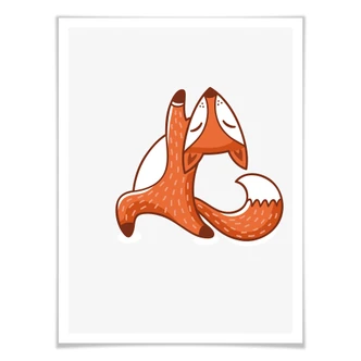 Poster Yoga Fox 07 