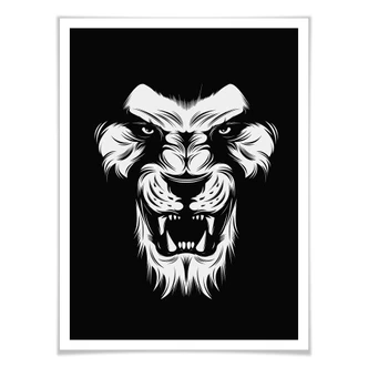 Poster Lion's Face 