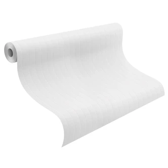 Almindeligt tapet, tekstureret non-woven tapet Bauhaus hvid Almindeligt tapet, tekstureret non-woven tapet Bauhaus hvid