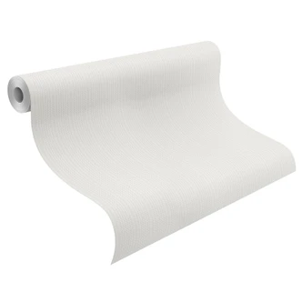 Effen behang, vliesbehang met structuur Bauhaus wit  