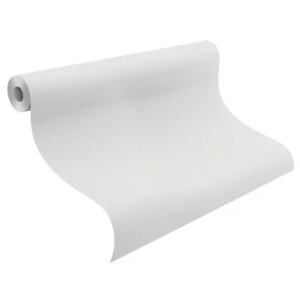 Unitapete, Mustertapete mit Struktur Bauhaus weiß 