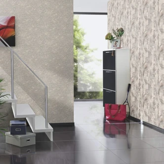 Rasch papier peint intissé, papier peint à motifs Composition gris doux 