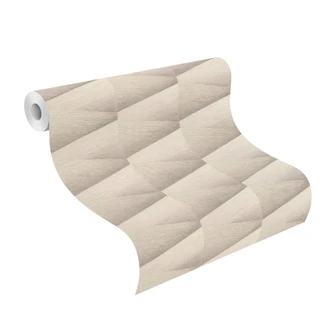 Papier peint intissé Rasch, papier peint à motifs Composition beige foncé 