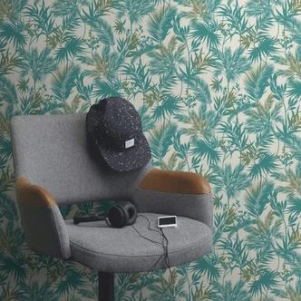 Rasch Kalahari Papier peint intissé à motif turquoise 