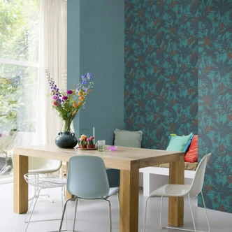 Rasch Vliestapete, Mustertapete Kalahari helltürkis Rasch Vliestapete, Mustertapete Kalahari helltürkis