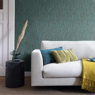 Rasch Kalahari Papier peint intissé uni turquoise  