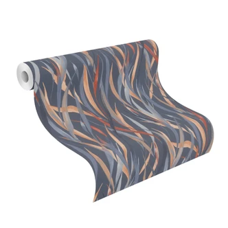 planten behang vliesbehang Paraiso blauw 