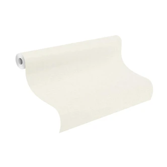 Rasch papier peint intissé, papier peint uni Sophia blanc crème 