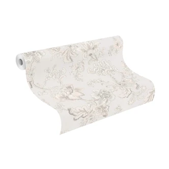 Papier peint intissé Rasch, papier peint à motifs Sophia vert menthe clair 