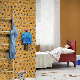 Rasch papier peint intissé, papier peint à motifs Stories Onszelf jaune sable 