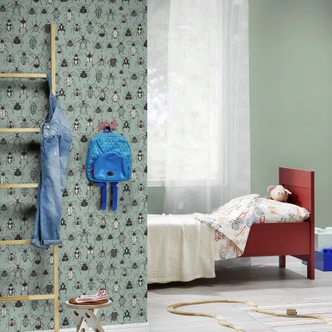 Rasch papier peint intissé, papier peint à motifs Stories Onszelf gris vert 