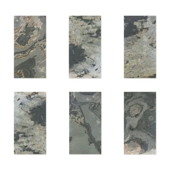 Echtstein - 3D Wandpaneel, Set aus 6 Natursteinplatten als luxuriöse Wandverkleidung - Patina Schiefer Echtstein - 3D Wandpaneel, Set aus 6 Natursteinplatten als luxuriöse Wandverkleidung - Patina Schiefer