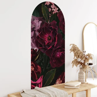 Wandtattoo Rundbogen Wandpaneel Fleur de Paris - UN Design - schmal 