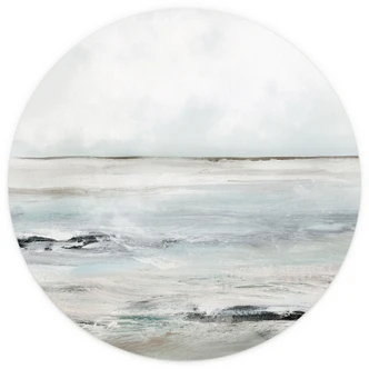 Fototapete Wellen am Sandy Bay - Hobday - Rund - Selbstklebend/Vlies 