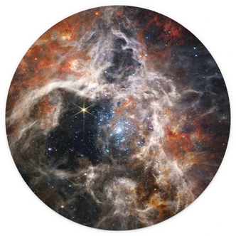 Teleskop Jamesa Webba - Mgławica Tarantula - Fototapeta okrągła - tapeta flizelinowa/tapeta flizelinowa samoprzylepna 
