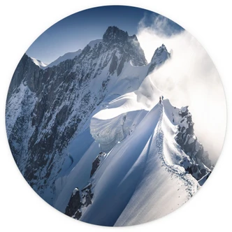 Papel pintado Montaña - Cima del Mont Blanc - Nienartowicz - Redondo - autoadhesivo/no tejido Papel pintado Montaña - Cima del Mont Blanc - Nienartowicz - Redondo - autoadhesivo/no tejido