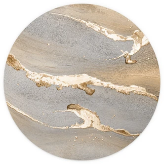 Papier peint photo rond Sable doré - Purina-Purite - papier peint intissé/papier peint intissé autocollant 