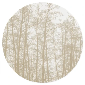 Tyst vinter skog Wallsticker - Böhmer - Rund Tyst vinter skog Wallsticker - Böhmer - Rund