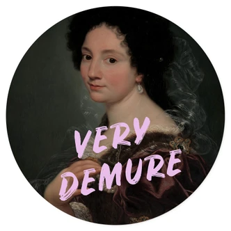 Wandtattoo Barocke Schönheit: Very Demure - Grace Digital Art - Rund 