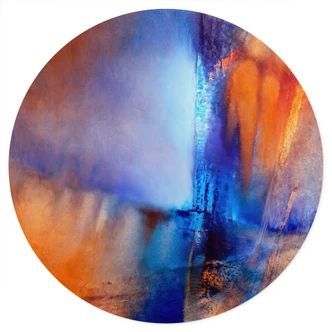 Wandtattoo Kontrast aus Eis und Glut - Schmucker - Rund 