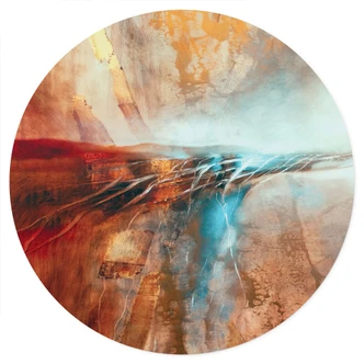 Wandtattoo Leuchtender Horizont am Wasser - Schmucker - Rund 