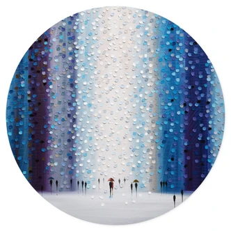 Wallsticker Drömsk regnig dag - Ermilkina - Rund 