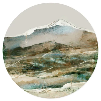 Wandtattoo Berge Abstrakt - Hobday - Rund 