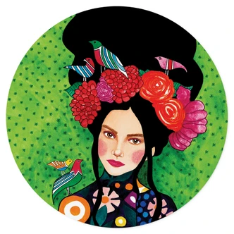 Muursticker Een goed bewaard geheim - Rond - Hülya 