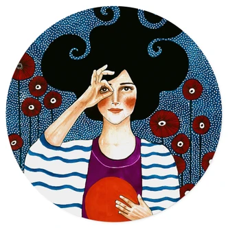 Adesivo murale Hülya - Momento di consolazione 