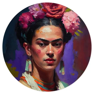 Sticker Mural Treechild - Portrait of Frida Kahlo 