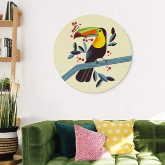 Wandcirkel Braun - Toekan 