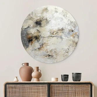 Muurschildering Kleuren van de Aarde - Fedrau - Rond - Alu-Dibond 